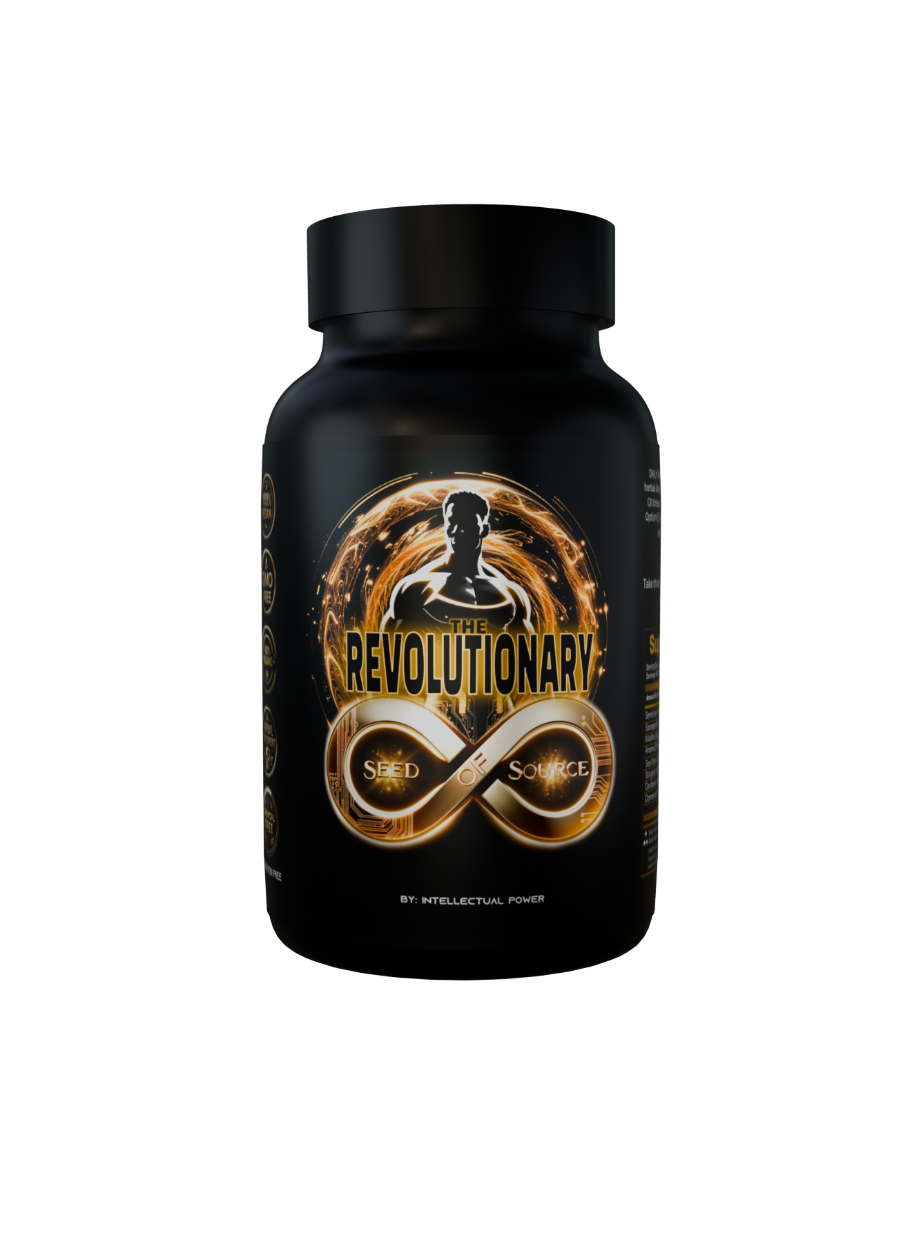 The Revolutionary supplement bottle